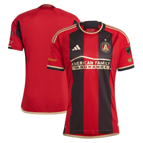 Men's 2023 Atlanta United FC Home Red and Black Authentic Jersey