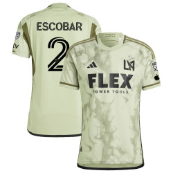 Men's 2023 LAFC Away Green Escobar,Franco - 2 Replica Jersey