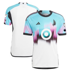 2023/24 Minnesota United FC Away Blue and White Replica Soccer Jersey