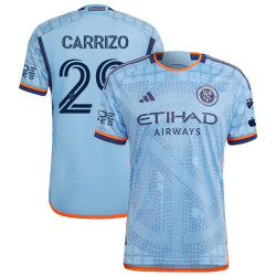 Men's 2023 New York City FC Home Blue Carrizo,Maximo - 29 Authentic Jersey
