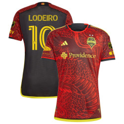 Men's 2023 Seattle Sounders FC Away Red Lodeiro,Nicolas - 10 Replica Jersey