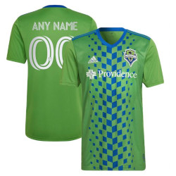 CUSTOM Men's 2023/24 Seattle Sounders FC Home Green Authentic Jersey