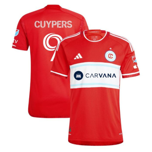 2024/25 Men's Chicago Fire Cuypers,Hugo 9 Red Replica Home Jersey