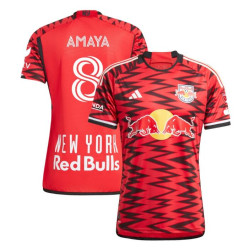 2024/25 Youth New York Red Bulls Amaya,Franuel 8 Red Authentic Home Jersey