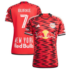 2024/25 Youth New York Red Bulls Burke,Cory 7 Red Authentic Home Jersey