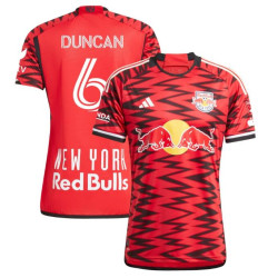 2024/25 Youth New York Red Bulls Duncan,Kyle 6 Red Authentic Home Jersey