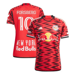 2024/25 Youth New York Red Bulls Forsberg,Emil 10 Red Authentic Home Jersey