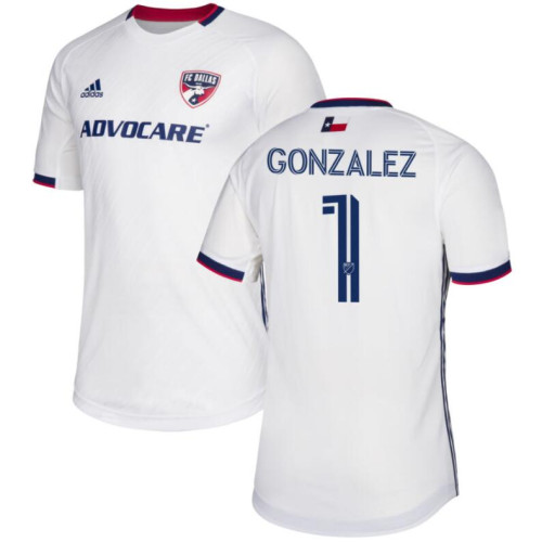 FC Dallas #1 Jesse Gonzalez White 2020/21 Away Authentic Jersey